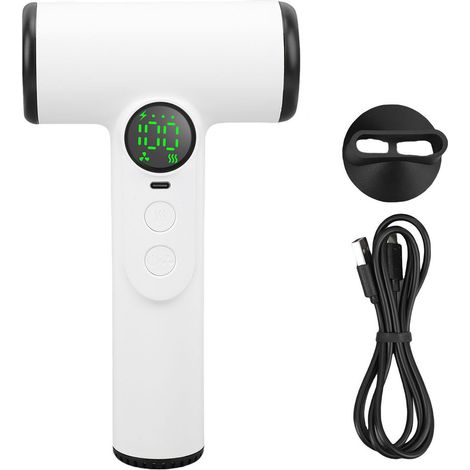 Sèche-cheveux sans fil haute vitesse (Blanc)
