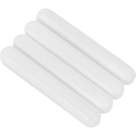 Lot de 4 Barres D'agitation Magnétiques en Ptfe Blanc, Agitateur Magnétique pour Laboratoire Design Simple et Effet de Mélange Performant Réutilisable (1/5)