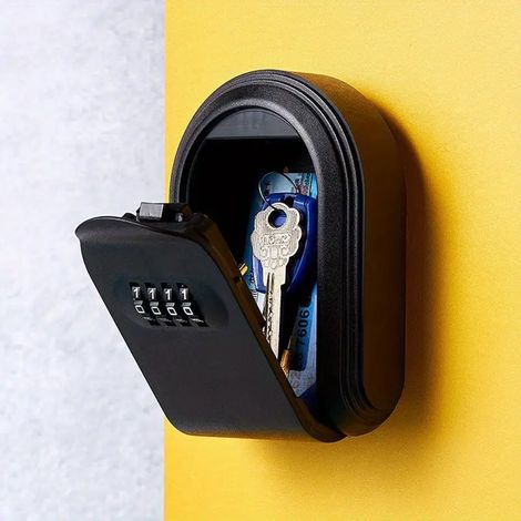Boite a clés avec code de combinaison pour rangement securise des clés accessoire de fixation inclus installation facile