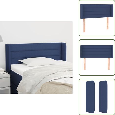 Cabecero ajustable - vidaXL Cabecero de tela azul 83x16x78/88 cm - Cabecero de madera