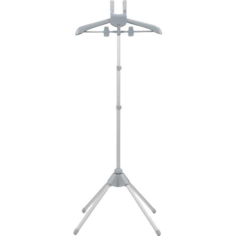 Support de défroisseur Vapeur Pliable et Portable, réglable en Hauteur avec Deux Pinces, pour Chambre, vestiaire, buanderie (2) (1/5)
