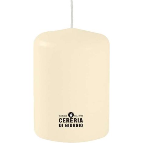Cereria di Giorgio Candela Avorio 7x10 cm Inodore Lunga Durata 55 Ore (1/2)