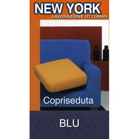 COPRISEDUTA NEW YORK Blu copriseduta 3posti cm. 180x60 (1/4)