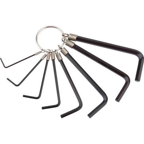 Draper 8-Piece Metric Hexagon Key Set with Ring - Model 33652 (1/5)