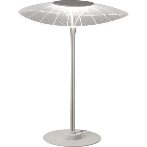 Lampe De Table Led Vela 12 W 3000 K 1100 Lm En Métal Et Méthacrylate Blanc - Design Moderne, Intensité Variable Et Structure Élégante (1/3)