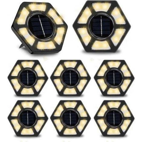 Éclairage d'arbre, projecteurs LED paysagers, lampadaires extérieurs étanches, lampes de pelouse, lampes de sol de jardin (blanc) (1/5)