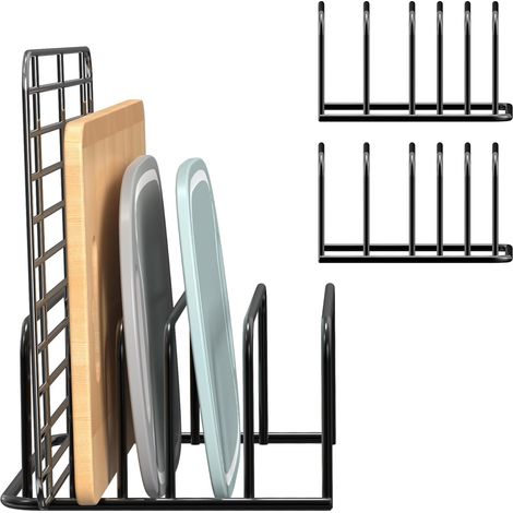 Organisateur de planches à découper - Lot de 2 - Petit support de rangement, idéal pour la cuisine (1/5)