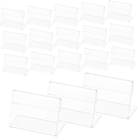 Stück Acryl L förmige Transparente Tischkartenhalter für