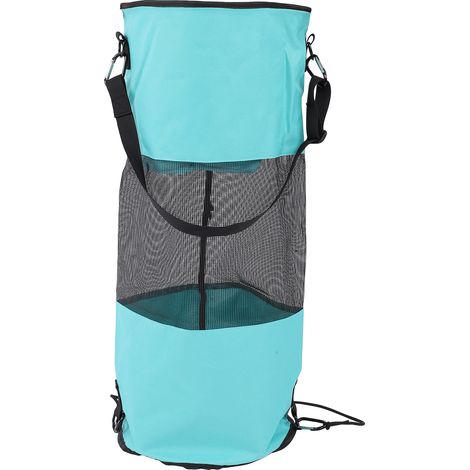 Sac poubelle bateau réutilisable imperméable portable filet rangement déchets bleu (1/5)