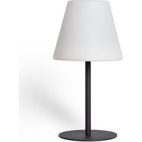 Lampe à Poser LED Extérieure Solaire Aluminium Larso 3000K Blanc chaud