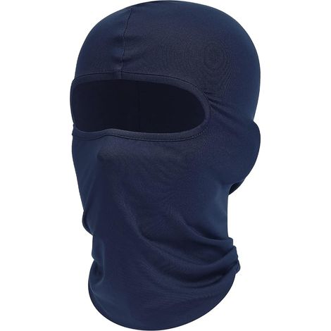 Balaclava masque de ski protection UV moto écharpe été tour de cou homme et femme bleu marine