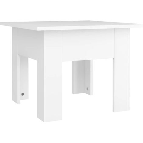 Maison Exclusive - Couchtisch Weiß 55x55x42 cm Holzwerkstoff