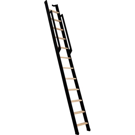 Minka Wangentreppe Strong 290cm max. Geschosshöhe Buche schwarz