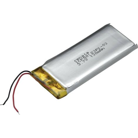 Renata ICP50123PS-03 Pile rechargeable spéciale prismatique avec câble LiPo 3.7 V 130 mAh 1 pc(s) (1/2)
