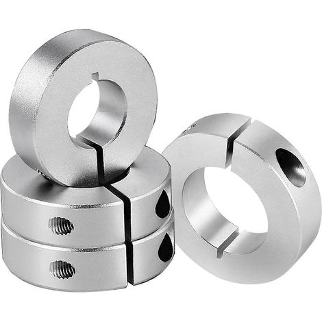 Lot de 4 colliers de serrage pour arbre fendu, alésage 20 mm, monobloc en aluminium, diamètre extérieur 40 mm, épaisseur 12 mm (1/5)