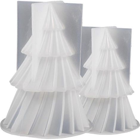 Bougie d'aromathérapie sapin de Noël Moule en silicone pour bougie d'aromathérapie DIY Outils pour la fabrication de savon Moule en résine Bougie de Noël (1/5)