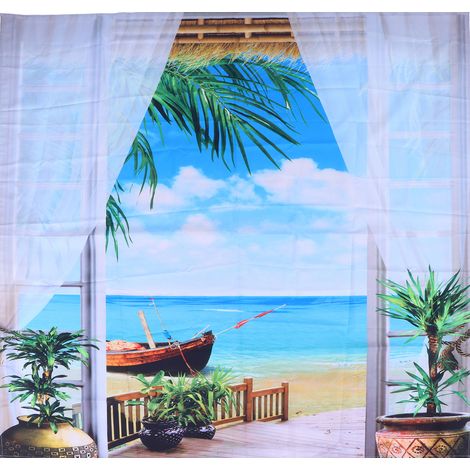 Tenture murale paysage motif polyester couverture suspendue pour chambre balcon 230x180cm (1/5)