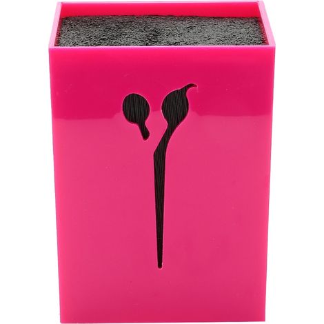 Boîte de rangement pour ciseaux de coiffure professionnels, étui à pinces, outils de coiffure rose rouge (1/5)