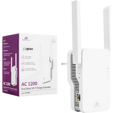 Amplificatore di segnale WiFi 5 GHz, ripetitore potente Spacetronik SP-RE12 1,2 Gb/s (1/5)