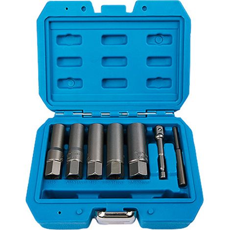 Kit 7 extracteurs boulons/écrous – endommagés/cassés/rouillés, démontage, robuste (1/5)