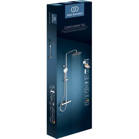 Ideal Standard Sistema de ducha Ceratherm T50 con termostato de (1/2)
