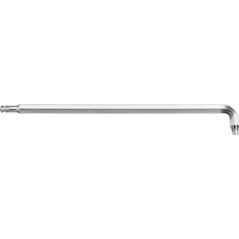 Wiha Stiftschlüssel TORX® Kugelkopf mit kurzem Schenkel, titansilber T25 (40974)