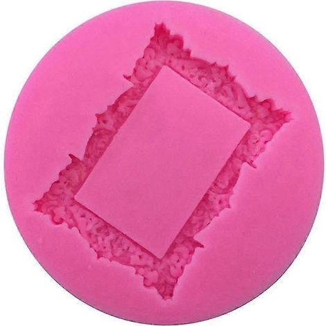 Moule à gâteau rectangulaire vintage en silicone 2026, motif cadre photo, antiadhésif de qualité alimentaire, pour desserts maison (1/5)