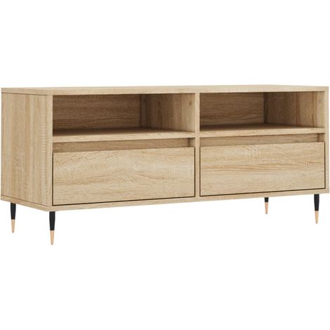 Maison Exclusive - TV-Schrank Sonoma-Eiche 100x34,5x44,5 cm Holzw