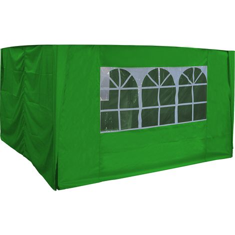 3x3m Side Panels for Pop-up Gazebo Marquee Canopy Outdoor Garden Tent Green (1/2)
