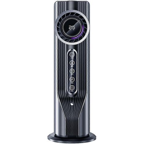 Schlafzimmer-Turmventilator, leiser USB-Wasserkühlungsventilator, tragbar, B-Dunkelgrau