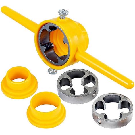 Outil de filetage PVC en 6 pièces, fileteur de tuyaux PVC réutilisable pour plomberie-- (1/5)