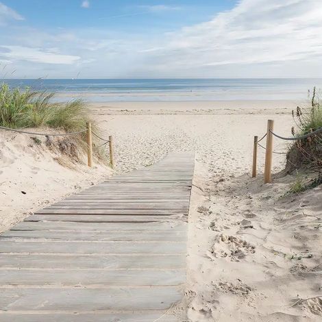 papier peint panoramique plage sable beige - Sanders & Sanders (1/5)