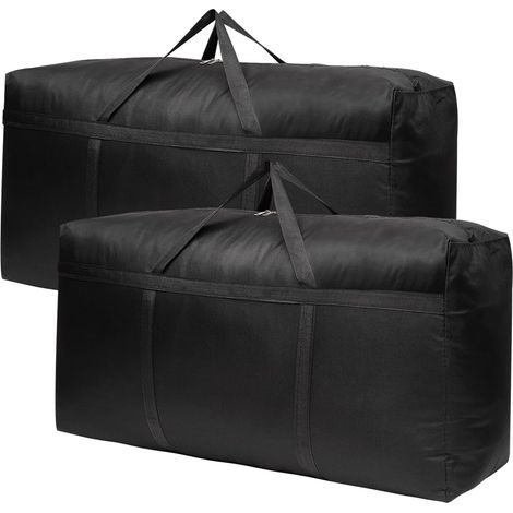 bolsas de almacenamiento grandes de 100 L - Bolsa de mudanza impermeable - Funda para edredón con cremallera - Bolsa de viaje plegable grande