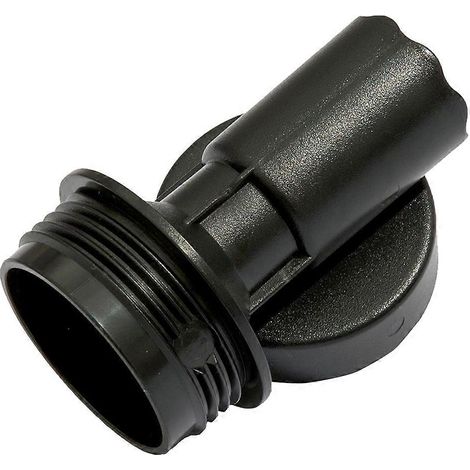 Adaptateur de remplacement River Country pour dégonflage d'air en T compatible avec les spas Bestway Coleman Lay-Z-Spa (modèle P61726) - Noir (1/5)