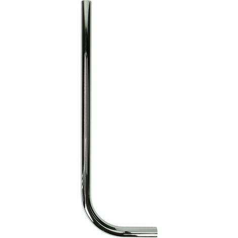 Tuyau pour chasse d’eau urinoire 26/28mm droit, 600 mm, laiton chromé