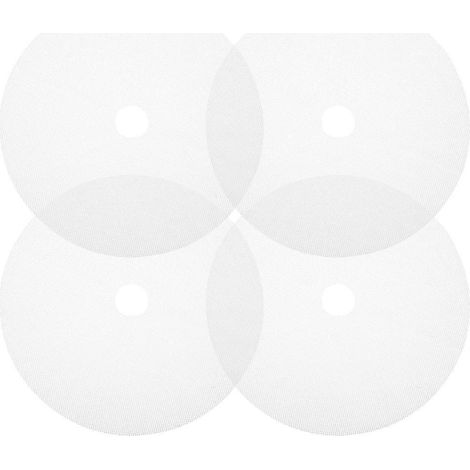 Lot de 4 feuilles de déshydratation réutilisables, tapis de séchage alimentaire en silicone, doublure pour sèche-aliments-33.00X33.00X0.10CM-White