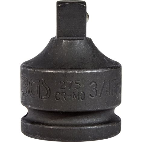 Adaptador de llave de vaso de impacto  cuadrado interior 20 mm (3/4") - cuadrado exterior 12,5 mm (1/2") (1/4)
