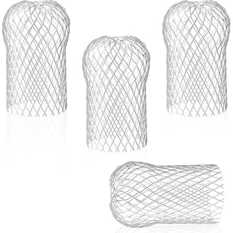Set mit 4 Aluminium-Dachrinnenabdeckungen, flexible und langlebige Dachrinnenfilter für Dachrinnen und Fallrohre gegen Laub (1/5)