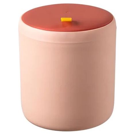 Mini Poubelle Poubelles De Bureau Panier À Ordures Maison Table En Plastique Poubelle Fournitures De Bureau Poubelles Divers Baril Boîte Rose (1/5)