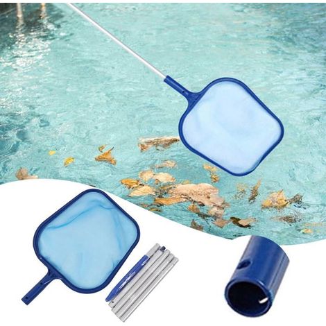 Écumoire télescopique pour piscine avec perche de 43 à 104 cm (17 à 41 pouces) pour le nettoyage des algues des spas et des (1/3)