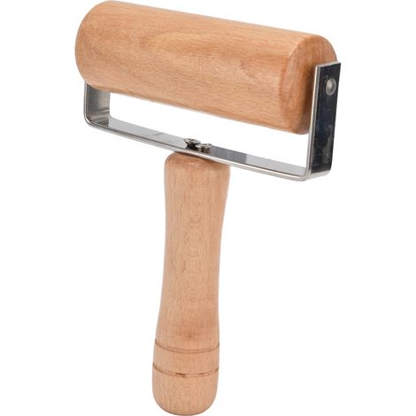 Rouleau à Pizza Multifonctionnel en Bois Poli Fin, Surface Lisse, Outil Pratique pour Pâtisserie, Maison et Boulangerie (1/5)