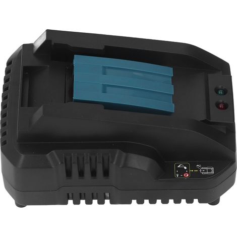 Chargeur de batterie Makita 18V, remplacement pour DC18RD, DC18RA, DC18SF, compatible avec chargeurs d'outils électriques 7,2V-18V lithium, 4A, 100-240V, prise UK, universel. (1/5)