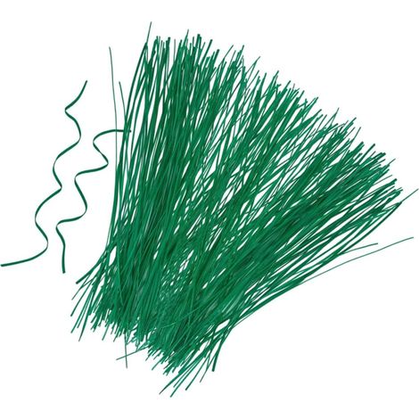 Liens de Jardinage pour Plantes 500 Pièces Vert en Plastique et Fer Souples et Flexibles, pour Fleurs et Tomates, Maintien sur Tuteurs au Jardin (1/5)