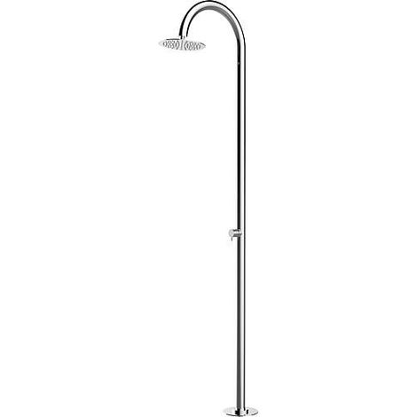 Colonne de douche Ekta 2.0 avec mitigeur monocommande et pomme de douche pour eau chaude/froide, hauteur 2285mm, inox poli (1/3)