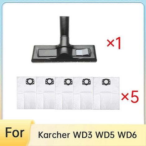 Pour WD4 WD5 WD6 de remplacement Floor Brosse Sac à poussière Switchable Wet/Dry Nozzle Floor Brosse Head accessoire (1/5)