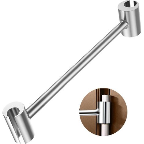 Llave de ajuste para bisagras de 14-19 mm, herramienta universal para reparar cerrojos de puertas redondas.
