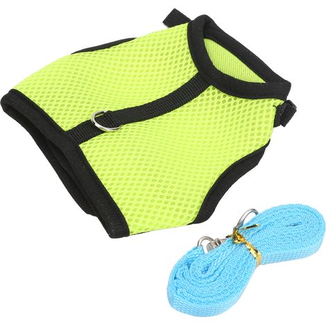 Harnais de traction en filet pour animaux de compagnie avec laisse pour lapin et cochon d'Inde - Vert (1/5)