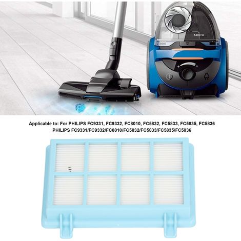 Ortviai Filtre arrière pour aspirateur Philips FC9331/FC9332 en ABS avec filtration HEPA (1/4)