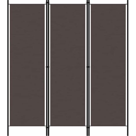 Paravent Cloison de séparation 3 panneaux - Séparateur de Jardin Marron 150x180 cm BV365311 - BonneVie (1/5)