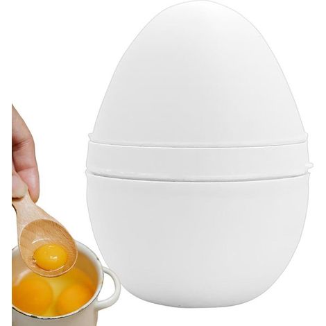 Separatore di tuorli - Utensile da cucina per la cottura al forno - Contenitore scorrevole - 8,7 x 6,8 x 6,8 cm - Bianco (1/5)